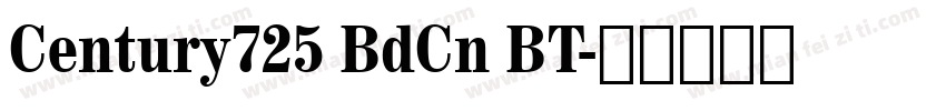 Century725 BdCn BT字体转换